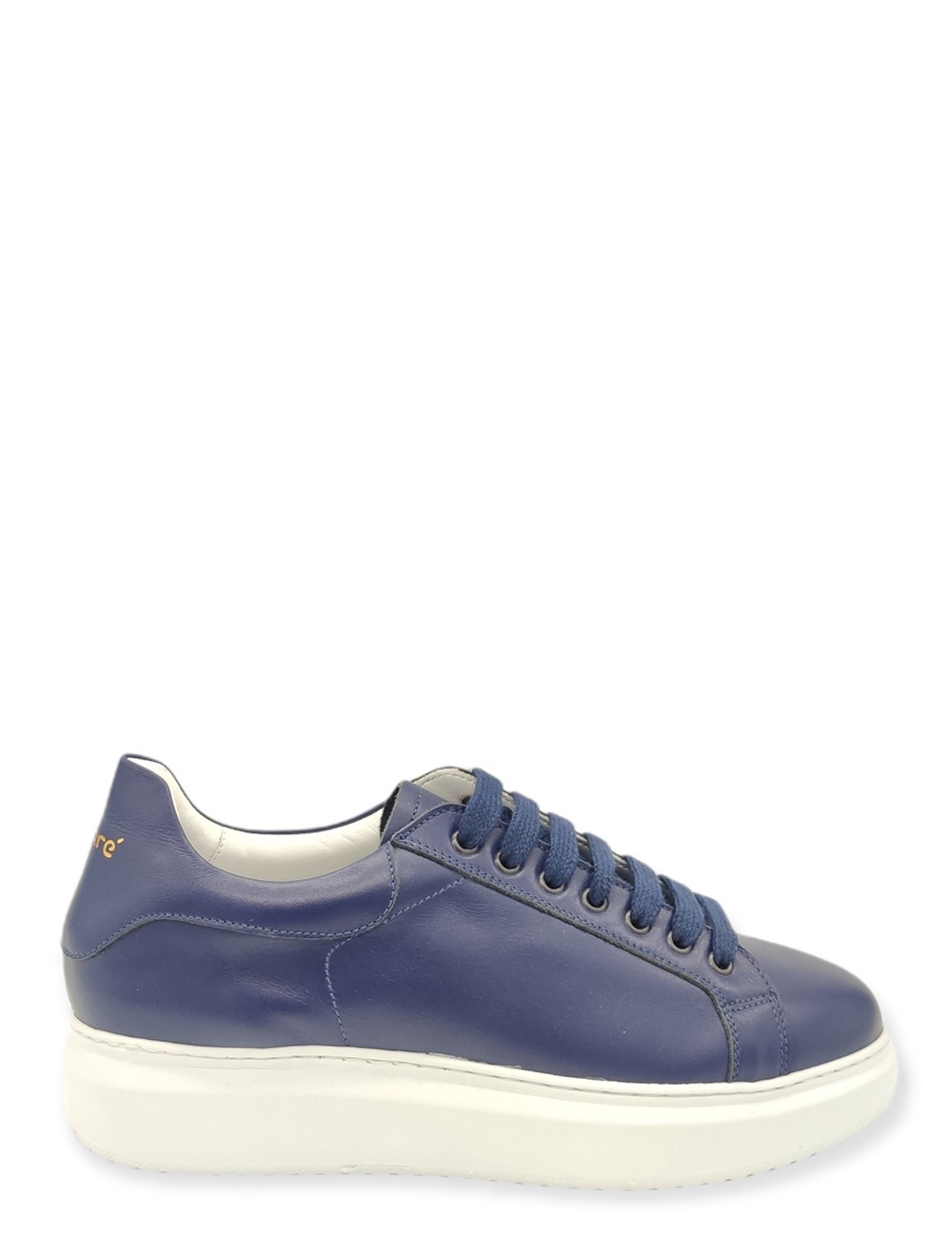 Sneakers in pelle blu