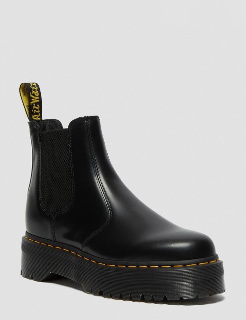 Stivaletti Chelsea di pelle 2976 con platform