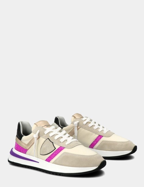 Sneakers Tropez 2.1 Glitter pop Blanc Violet