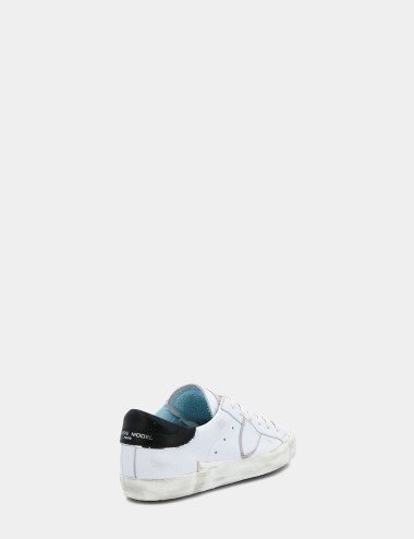 Sneakers Prsx Veau Blanc Noir