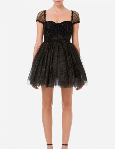 Dolly dress in glittered...