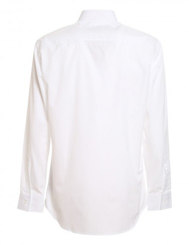Camicia Mini Logo Relax Dan Shirt Bianco