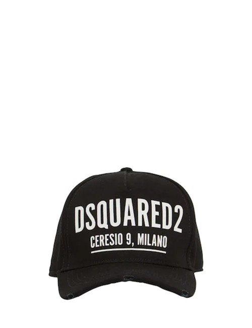 Cappello da Baseball "Dsquared2 Ceresio 9, Milano" Nero
