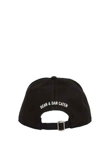 Cappello da Baseball "Dsquared2 Cartesio 9, Milano" Nero