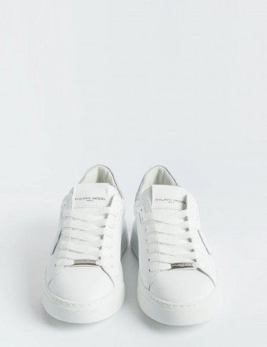 Sneakers Temple Low W Veau Glitter Blanc