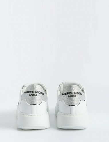 Sneakers Temple Low W Veau Glitter Blanc
