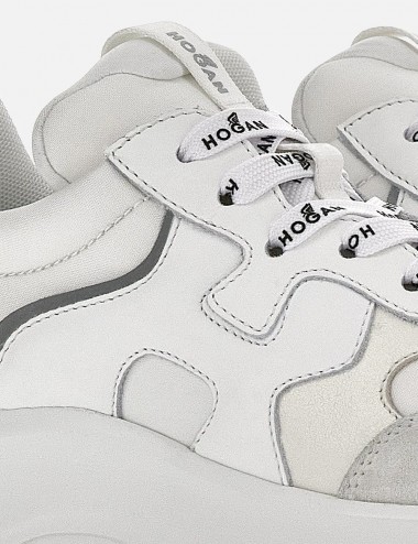 Sneakers Hogan H585 Bianco Beige Grigio