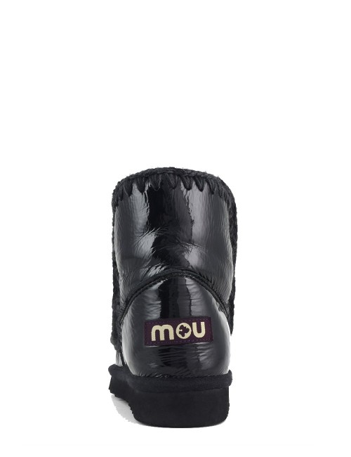 Stivaletto Eskimo 18 in Montone Double-Face Nero vernice