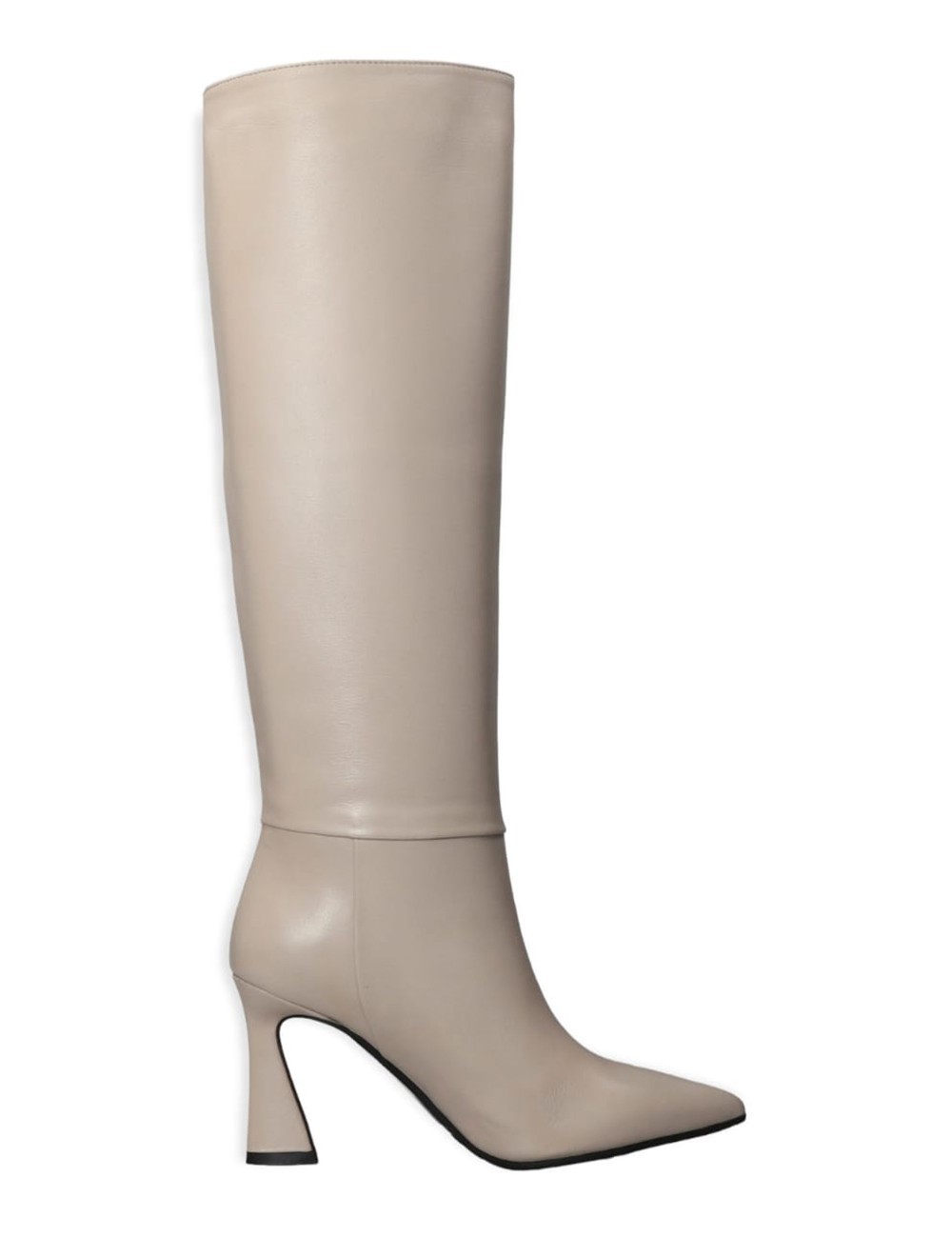 Stivali Tacco alto in pelle Beige