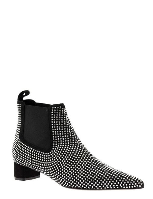 Stivaletti in swarovsky Nero