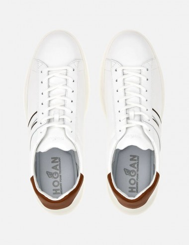 Sneakers H580 Bianco Marrone
