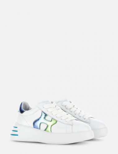 Sneakers Rebel Bianco Blu Verde