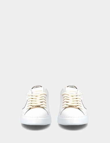 Sneaker Low Temple Woman-Blanc Or