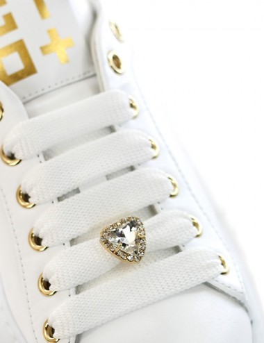 Sneakers con gioielli removibili Bianco