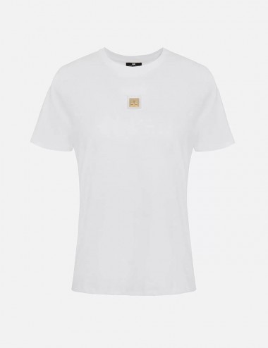 T-shirt a girocollo Bianco