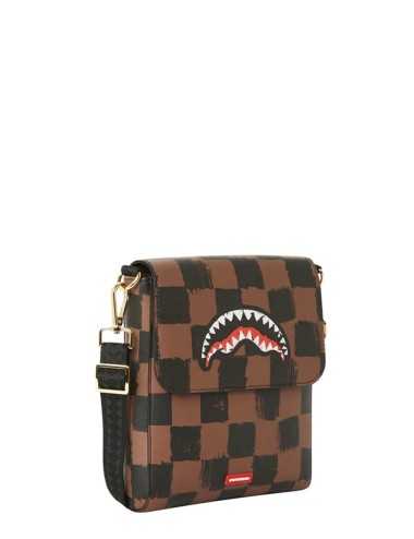 Borsa a tracolla Sharks In Paris Painted Messenger Sling Bag Marrone