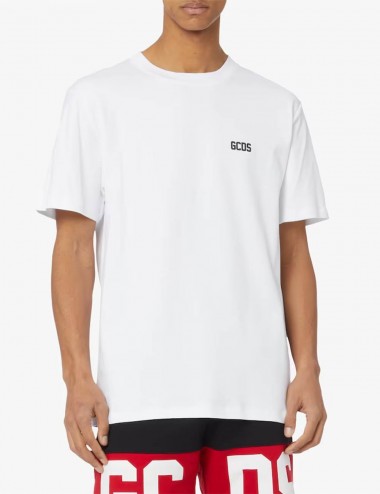 T-Shirt low band logo Bianco
