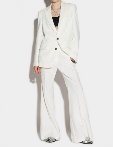 Manhattan Slouch Suit White