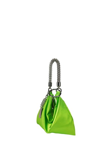 Borsa a Mano Piccola Ewa in Satin Lime