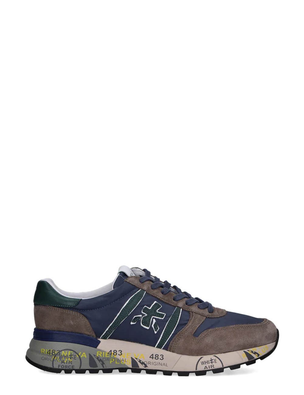 Sneakers Lander 6400 Blu, Marrone