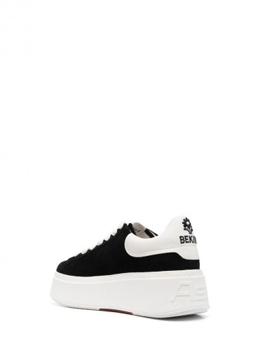 Sneakers Moby Be Kind con Plateau Nero/Bianco