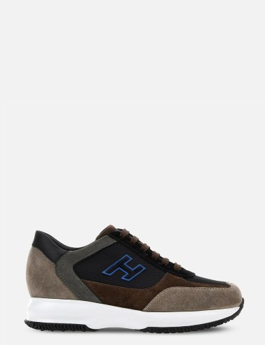 Sneakers Hogan Interactive Beige Marrone Blu