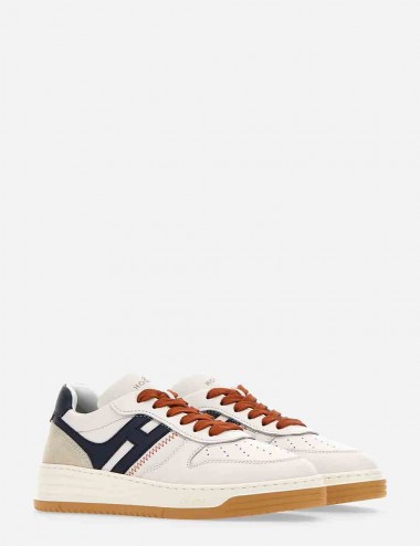 Sneakers H630 Bianco Blu Arancio