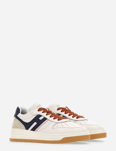 Sneakers H630 Bianco Blu Arancio