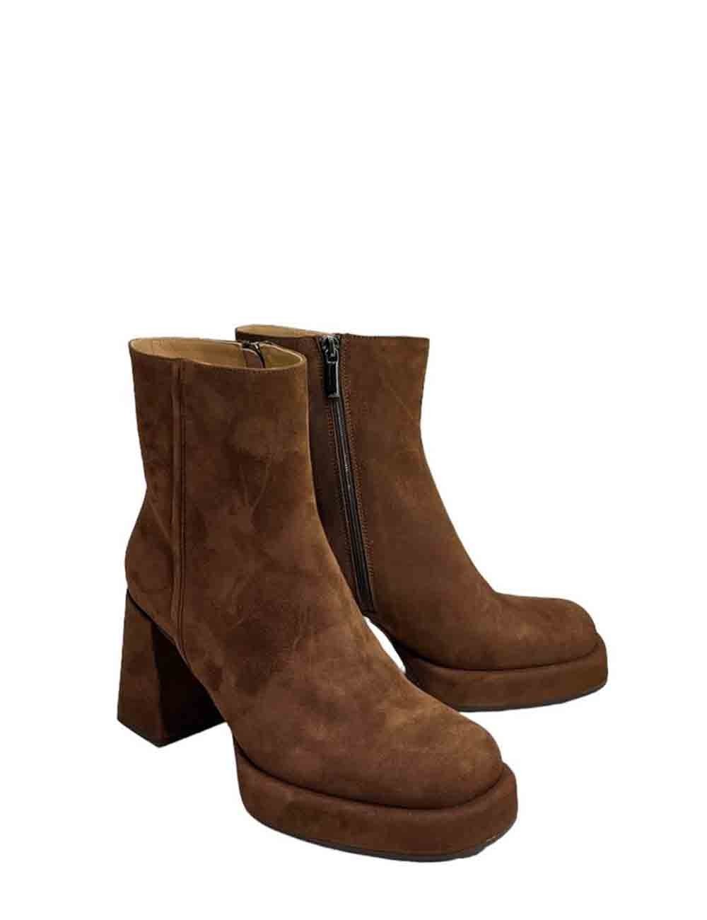 Tronchetto on sale scamosciato marrone