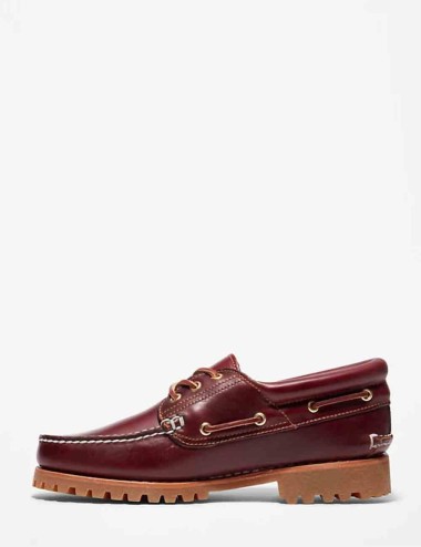 Scarpa Da Barca 3-Eye Lug Handsewn Bordeaux