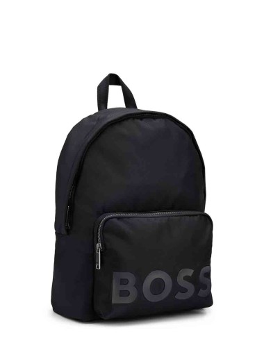 Zaino con Logo Tono su Tono Nero