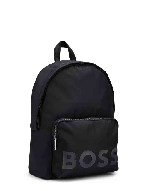 Zaino con Logo Tono su Tono Nero