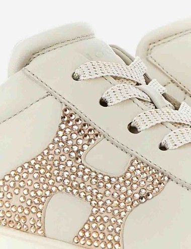 Sneakers Hogan Rebel H564 Strass Naturale