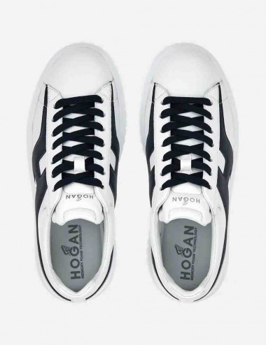 Sneakers H-Stripes Bianco Blu