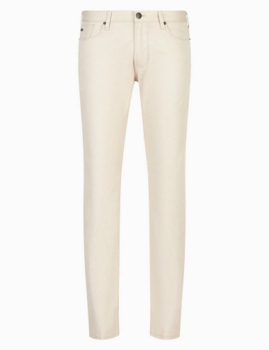 Pantaloni J06 slim fit in twill stretch beige