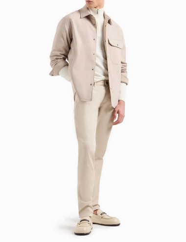 Pantaloni J06 slim fit in twill stretch beige