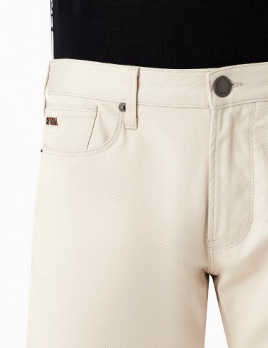 Pantaloni J06 slim fit in twill stretch beige