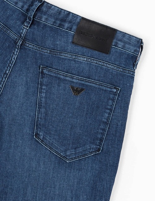 Pantaloni J06 slim fit in twill stretch DENIM BLU CH