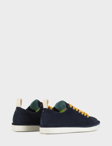 SNEAKERS P01 UOMO IN SUEDE NOTTE-GIALLO