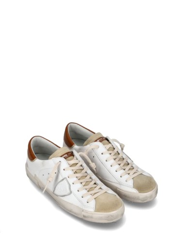 Sneaker basse Prsx uomo - beige e marrone