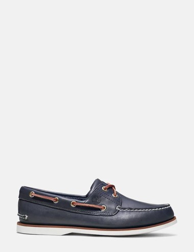 SCARPA DA BARCA CLASSIC TWO-EYE DA UOMO IN BLU