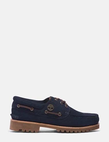 SCARPA DA BARCA TIMBERLAND® C.F. STEAD™ INDIGO SUEDE HANDSEWN 3-EYE DA UOMO IN BLU SCURO