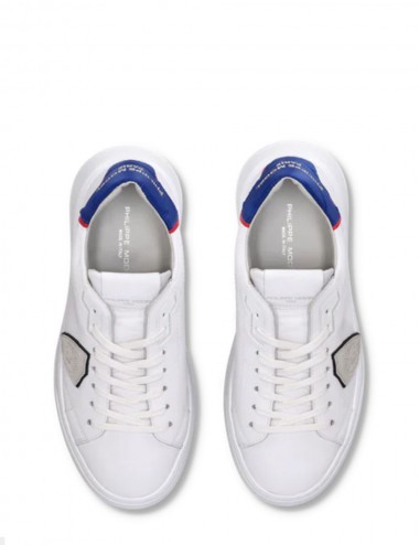 Sneakers Temple Bianco Blu Rosso
