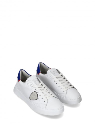 Sneakers Temple Bianco Blu Rosso