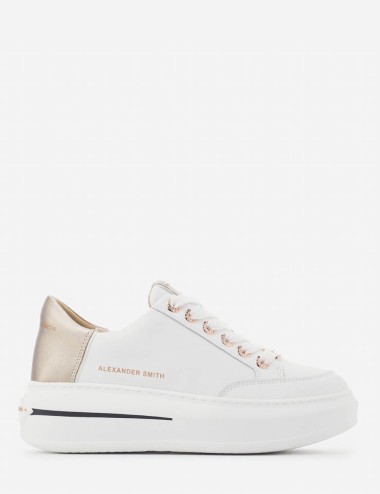 SNEAKERS LANCASTER WOMAN WHITE COPPER