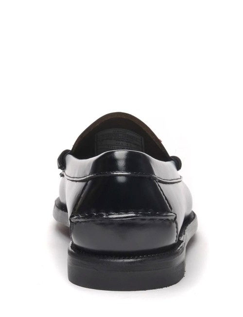 Mocassino con nappine multicolor nero