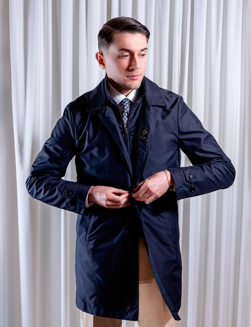 Impermeabile Morning Coat blu