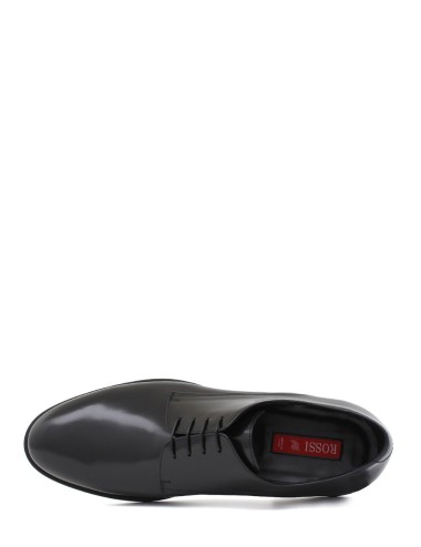 Scarpa con lacci in pelle nera time