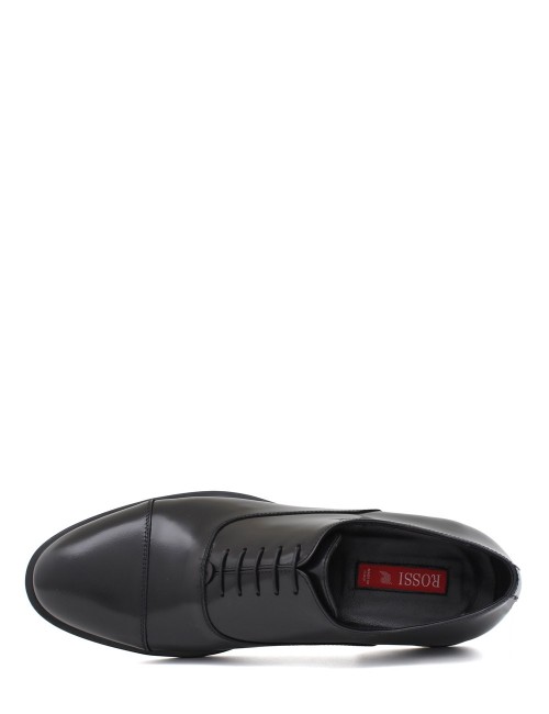 Scarpa con lacci in pelle nera time