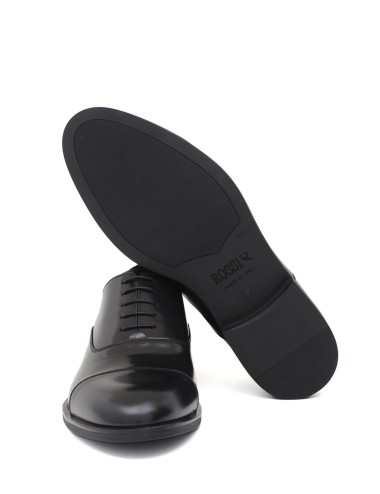 Scarpa con lacci in pelle nera time